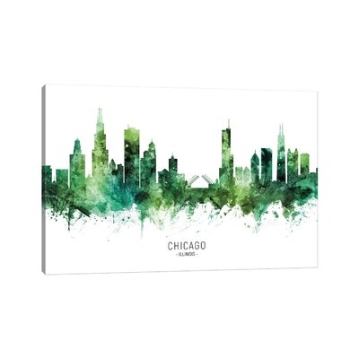 Chicago Illinois Skyline Green-MTO2818 - Image 0