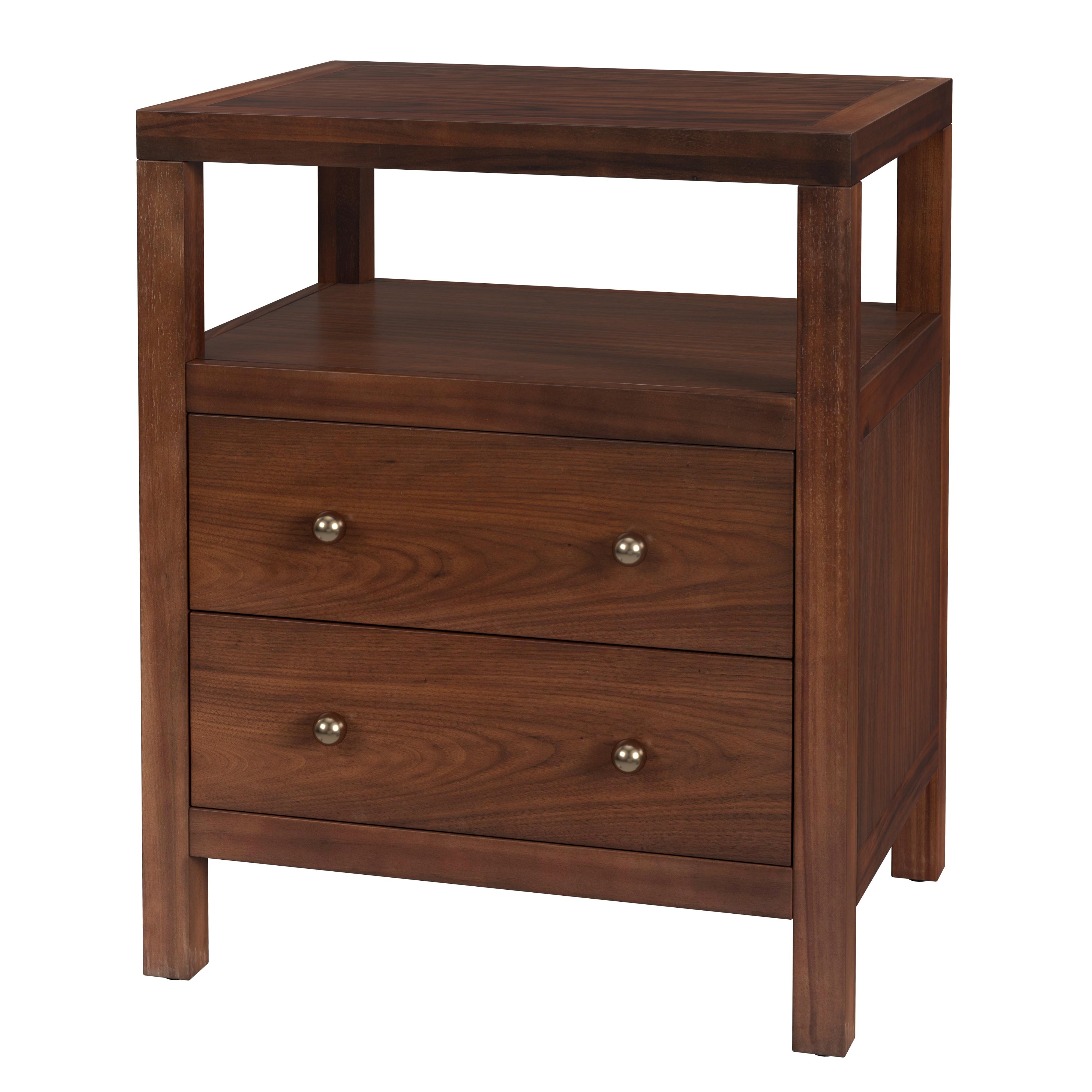 Nora Walnut Nightstand - Image 0