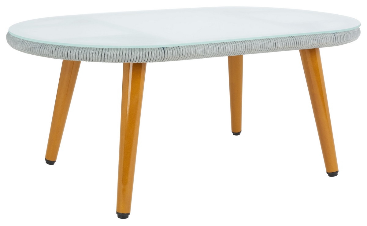 Halcott 4Pc Living Set - Grey / White - Safavieh - Image 6