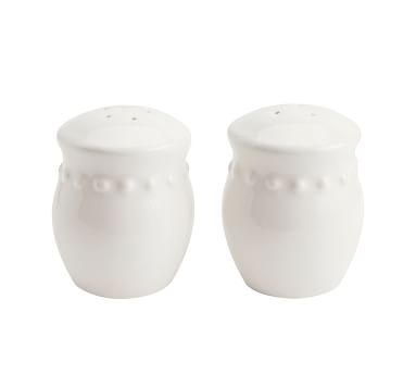 Emma Beaded Stoneware Salt & Pepper Shakers - True White - Image 5