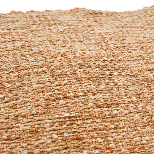 Frayed Woven Throw Pillow, Salmon, 20" x 20" - Image 4