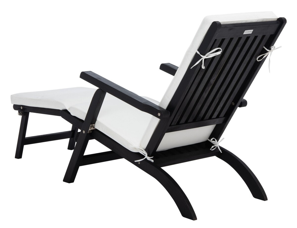 Palmdale Lounge Chair - Black/Beige - Safavieh - Image 6