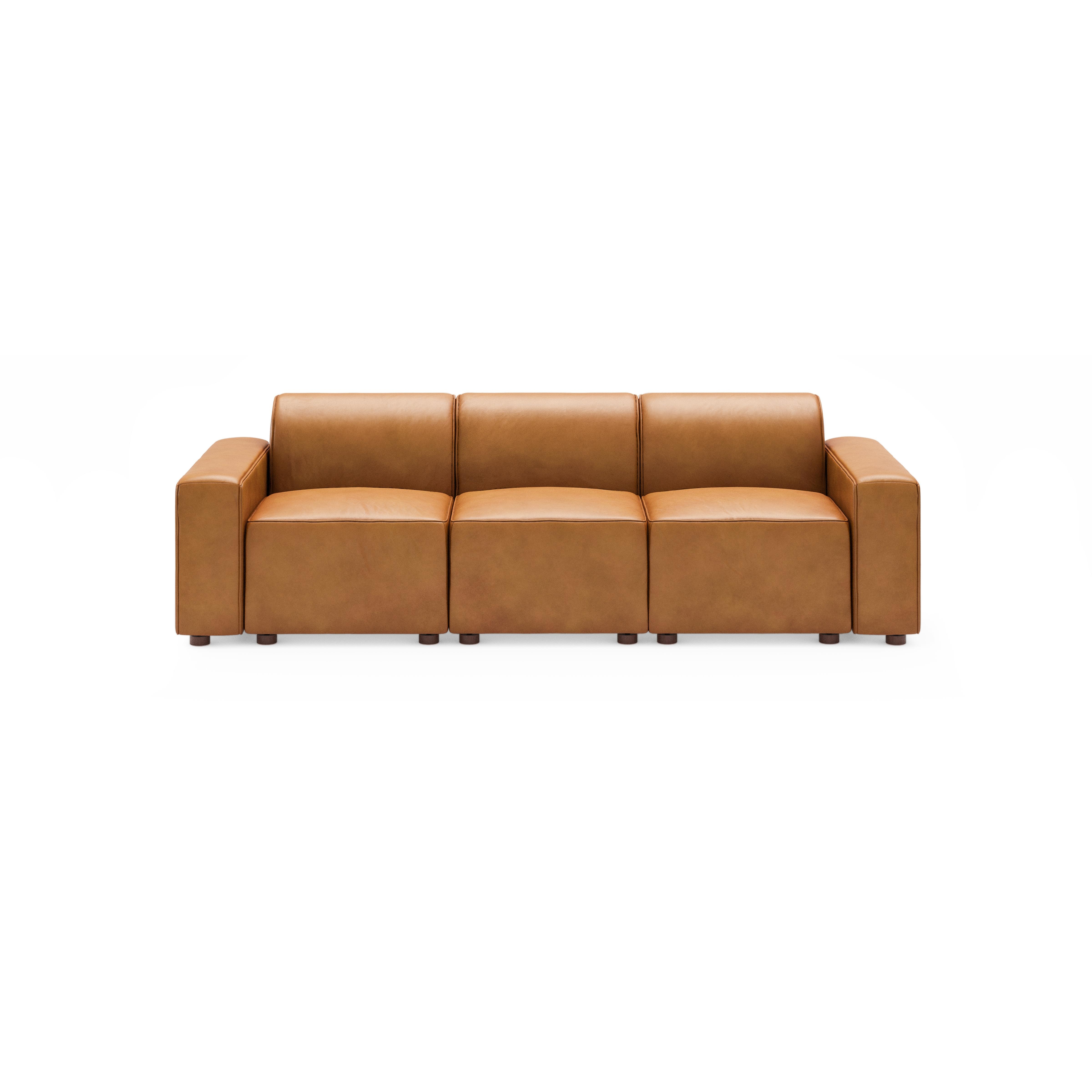 Mambo Sofa - Camel - Top Grain Leather / Low - Image 0