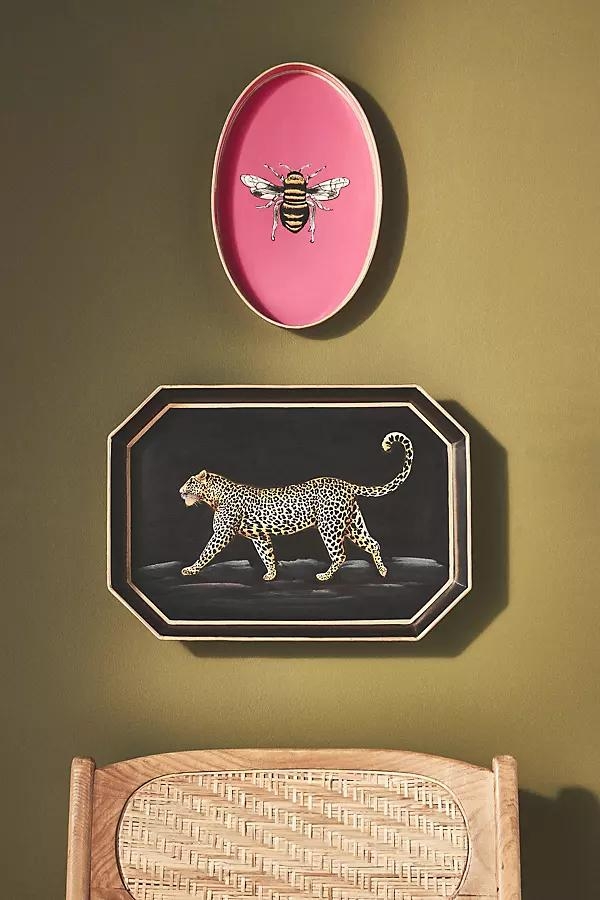 Handpainted Leopard Tray - Image 0