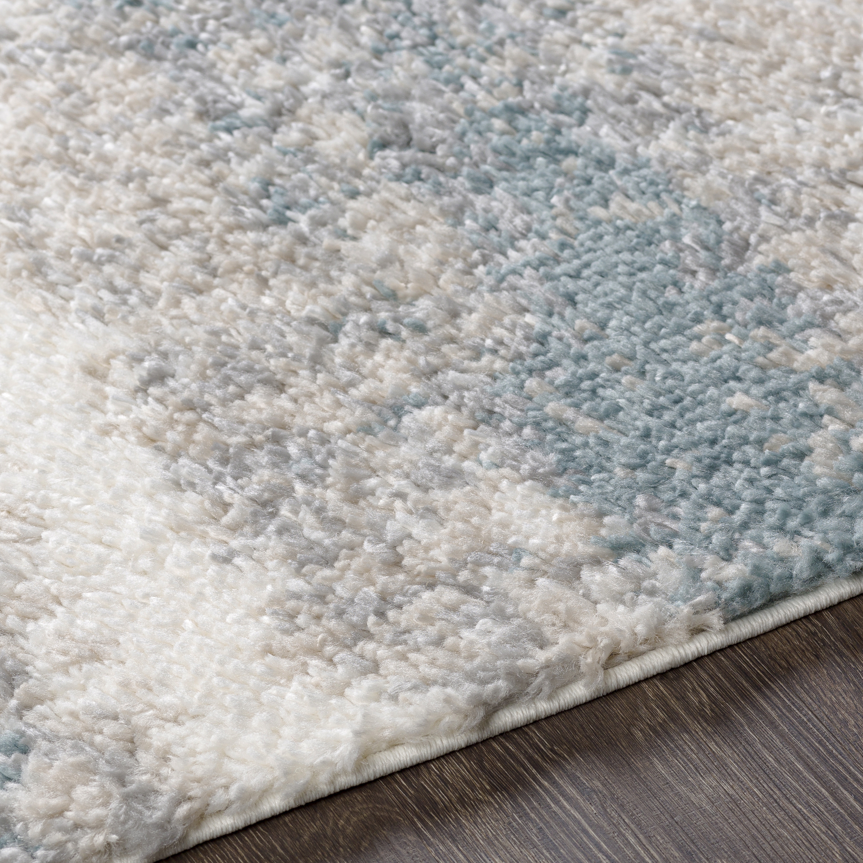 Lyra Shag Gray Indoor 6'7" x 9' Machine Woven Rug - Image 2