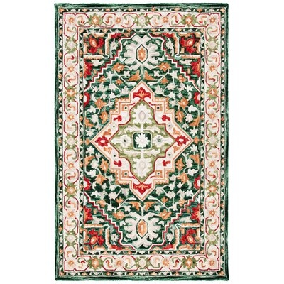 Aspen 705 Area Rug In Green / Red - Image 0