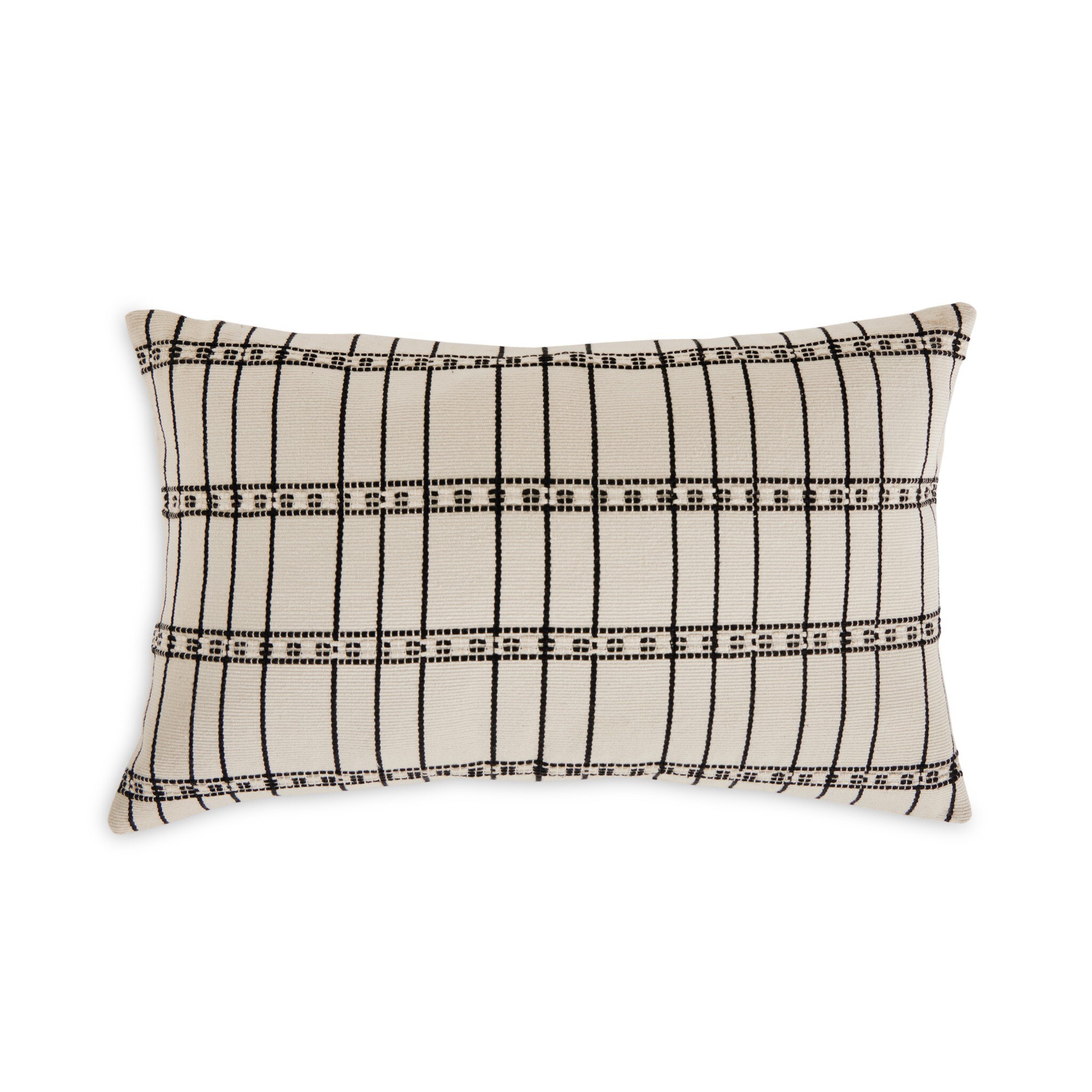 Handwoven Chiapas Pillow - Ivory Cotton - Image 0