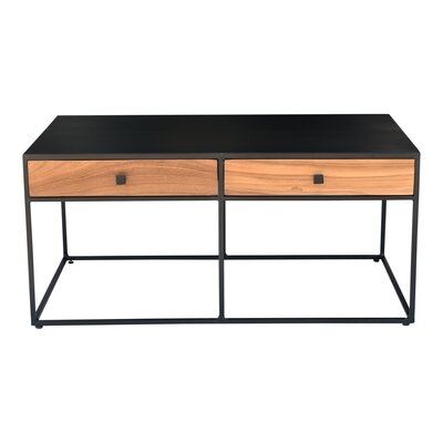 Etheridge Solid Wood Frame Coffee Table with Storage - Image 0