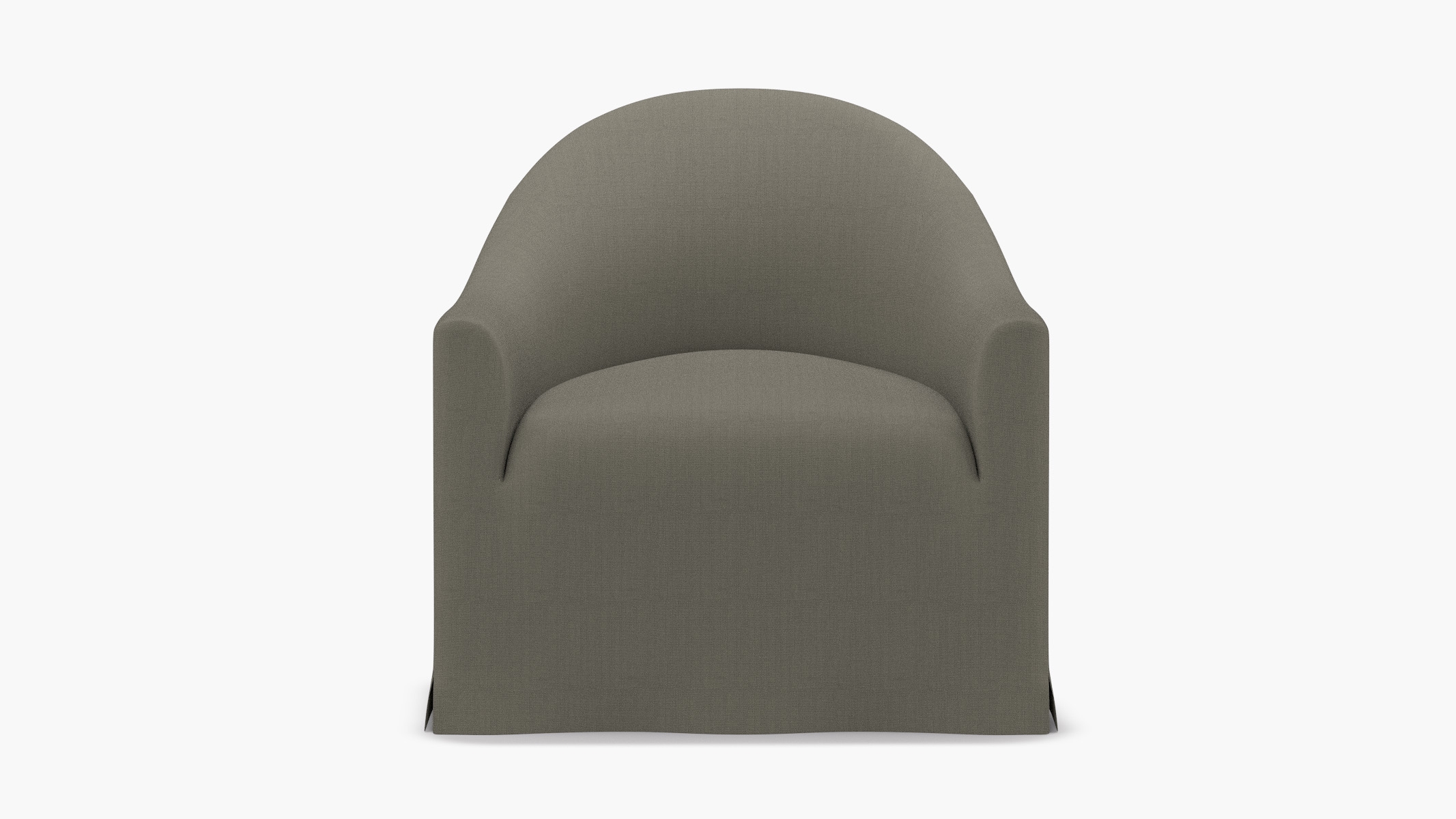 Slipcover Swivel Chair, Putty Everyday Linen - Image 0