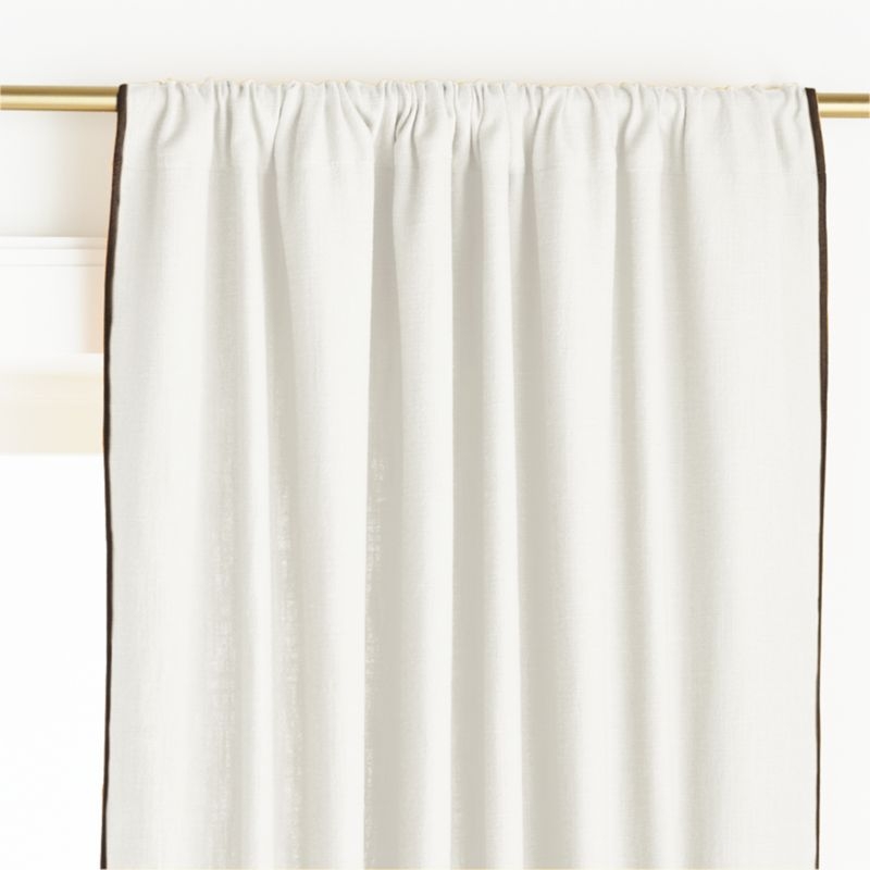 Ori Cream Cotton Window Curtain Panel 44"x96" - Image 2
