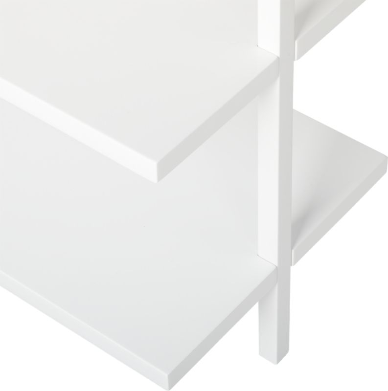 Stairway Modular Desk with Shelves White - Image 5