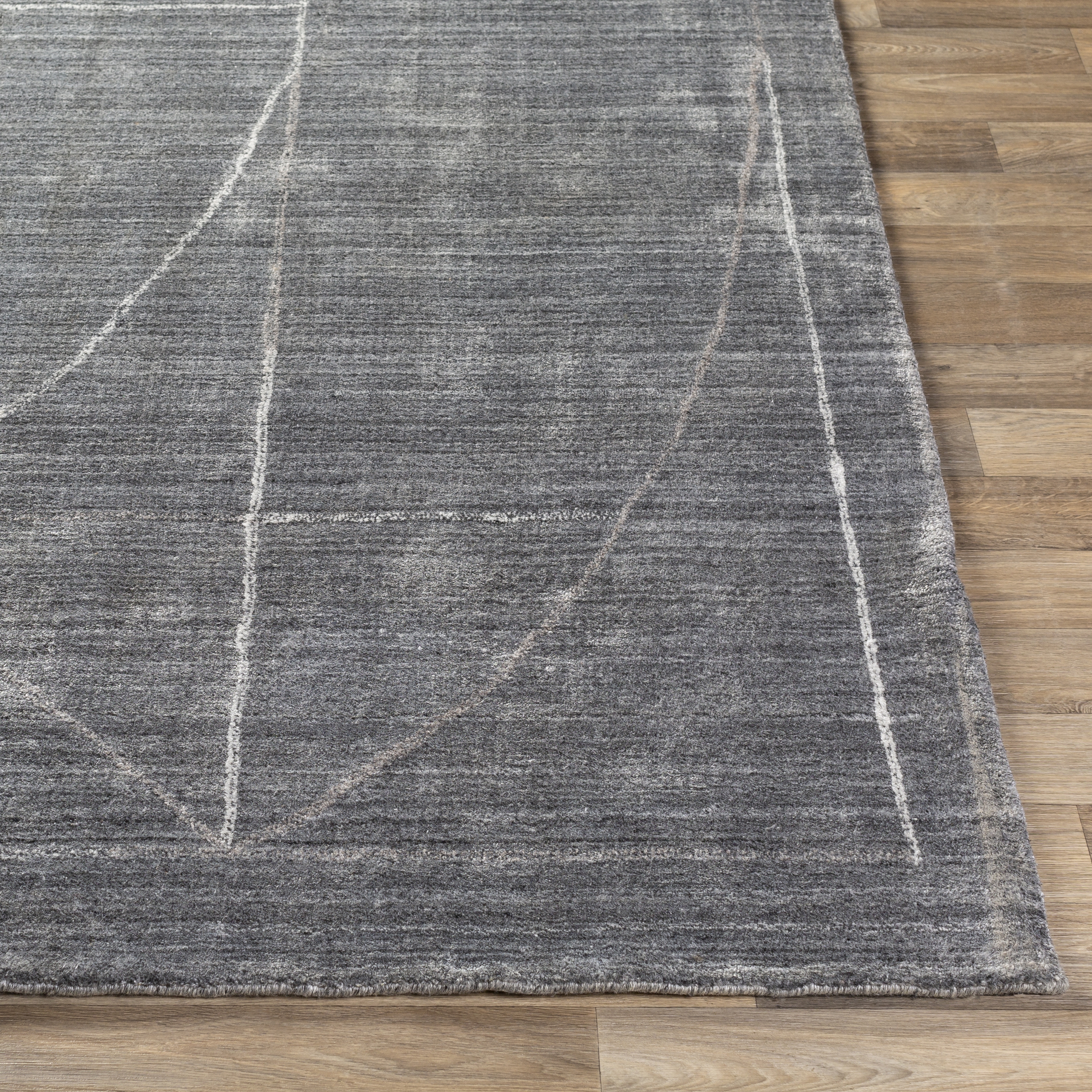 Hightower Gray Indoor 2' x 3' Handmade Rug - Image 1