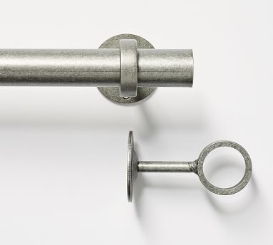 1.25" diam. Ball Finial, Cast Iron Pewter - Image 1