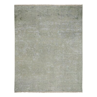 Jain Floral Hand-Knotted Celery Area Rug - Image 0