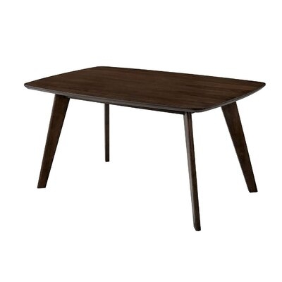 Wooden Rectangle Dining Table In Walnut Finish - Image 0