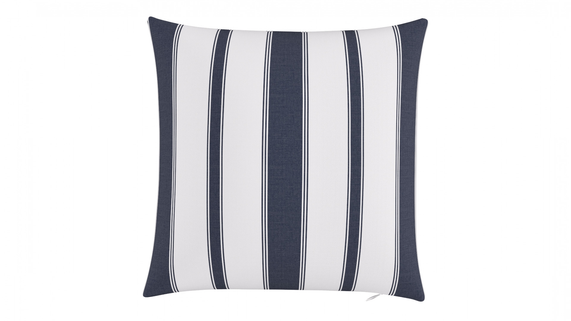 Throw Pillow 18" | Navy Clarence Stripe - Image 0