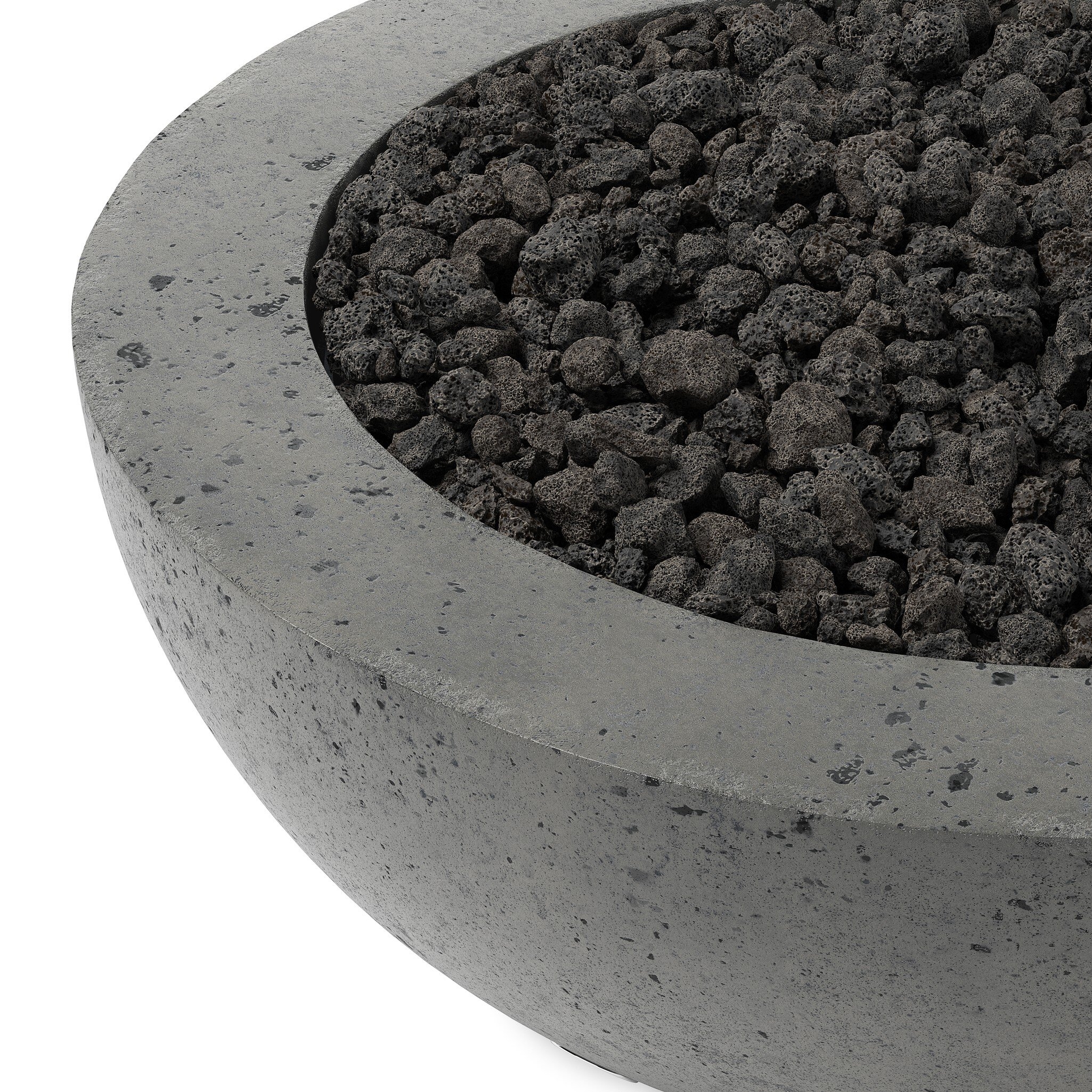 Bronson Outdoor Fire Table - Pewter Concrete - Image 2