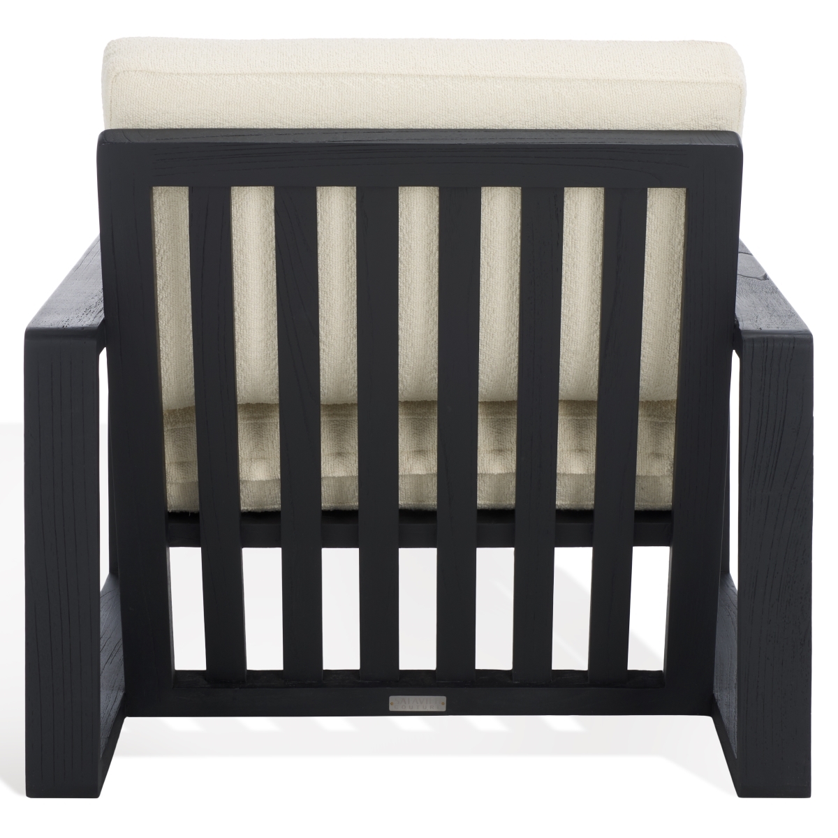 Decarlo Wooden Frame Accent Chair - Beige/Black - Image 7