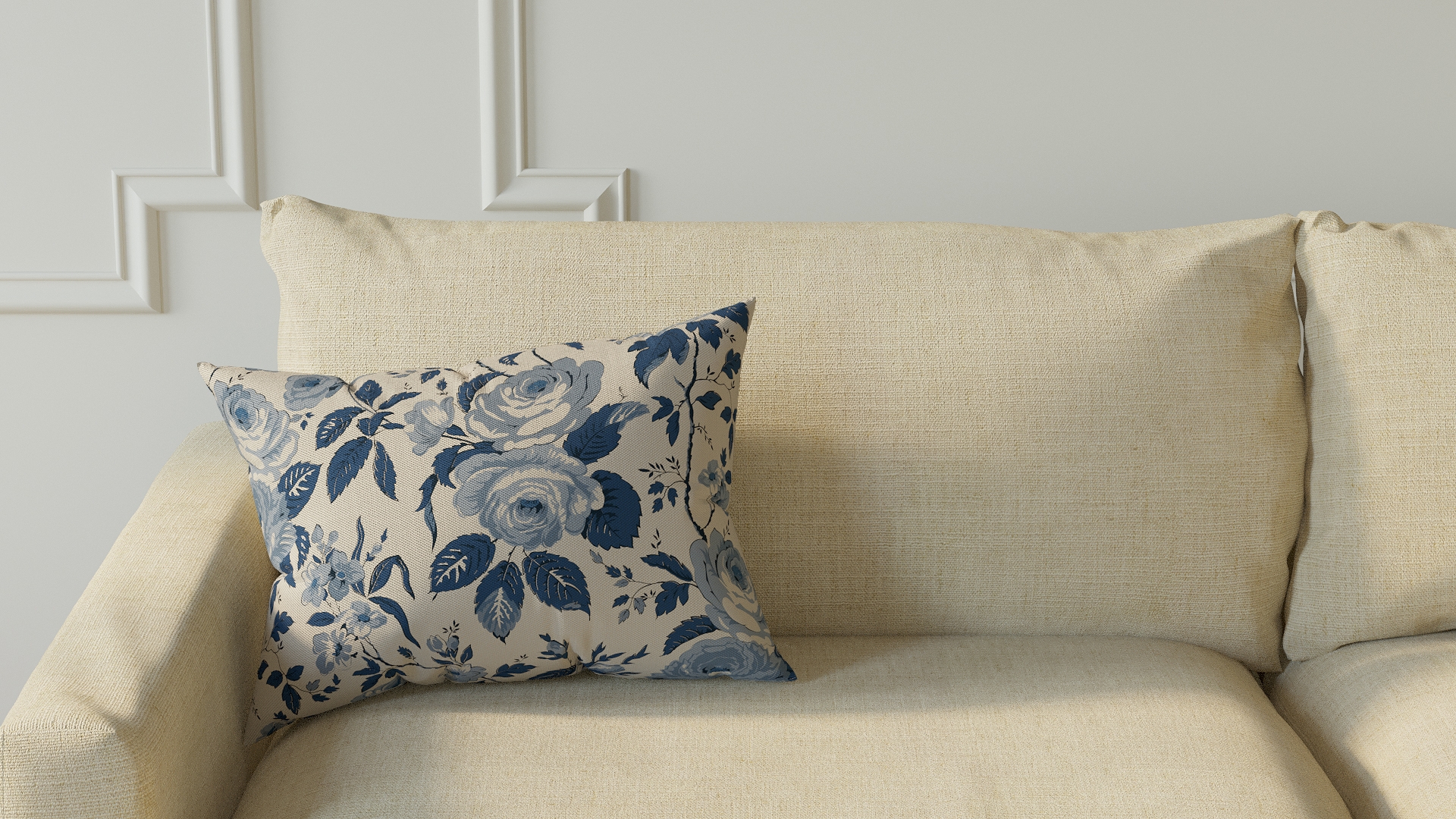 Throw Pillow 14" x 20", Delft Chintz, 14" x 20" - Image 2