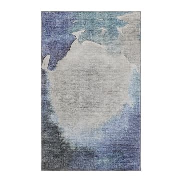 Watercolor Field Rug, 5x8, Frost Gray - Image 0
