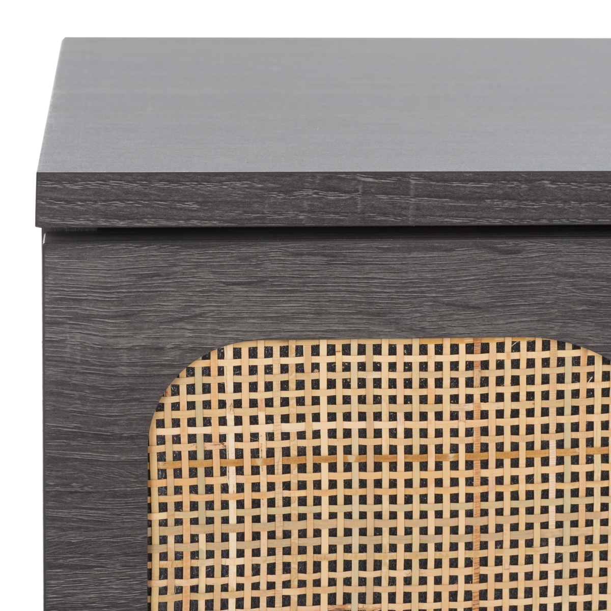 Irelia 2 Drawer Nightstand - Distressed Black / Natural - Safavieh - Image 2