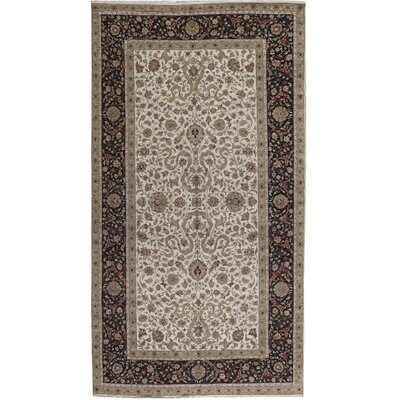 One-of-a-Kind Hand-Knotted Ivory 9'11" x 18'1" Wool Area Rug - Image 0