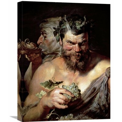 'The Two Satyrs' by Peter Paul Rubens Painting Print on Wrapped Canvas - Image 0
