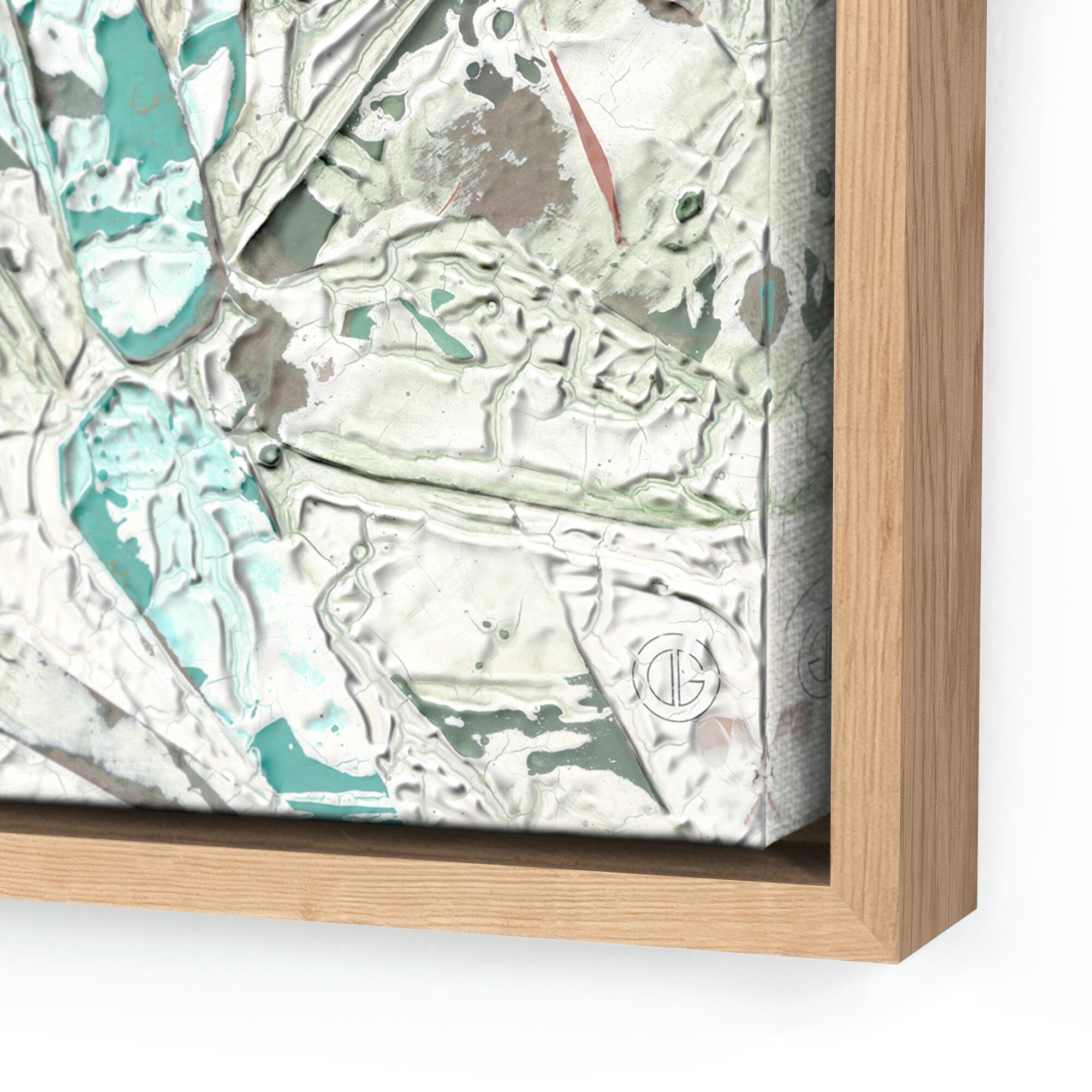 Aloe 1 by Douglas Galloway - Vertical Grain White Oak Floater - Image 1