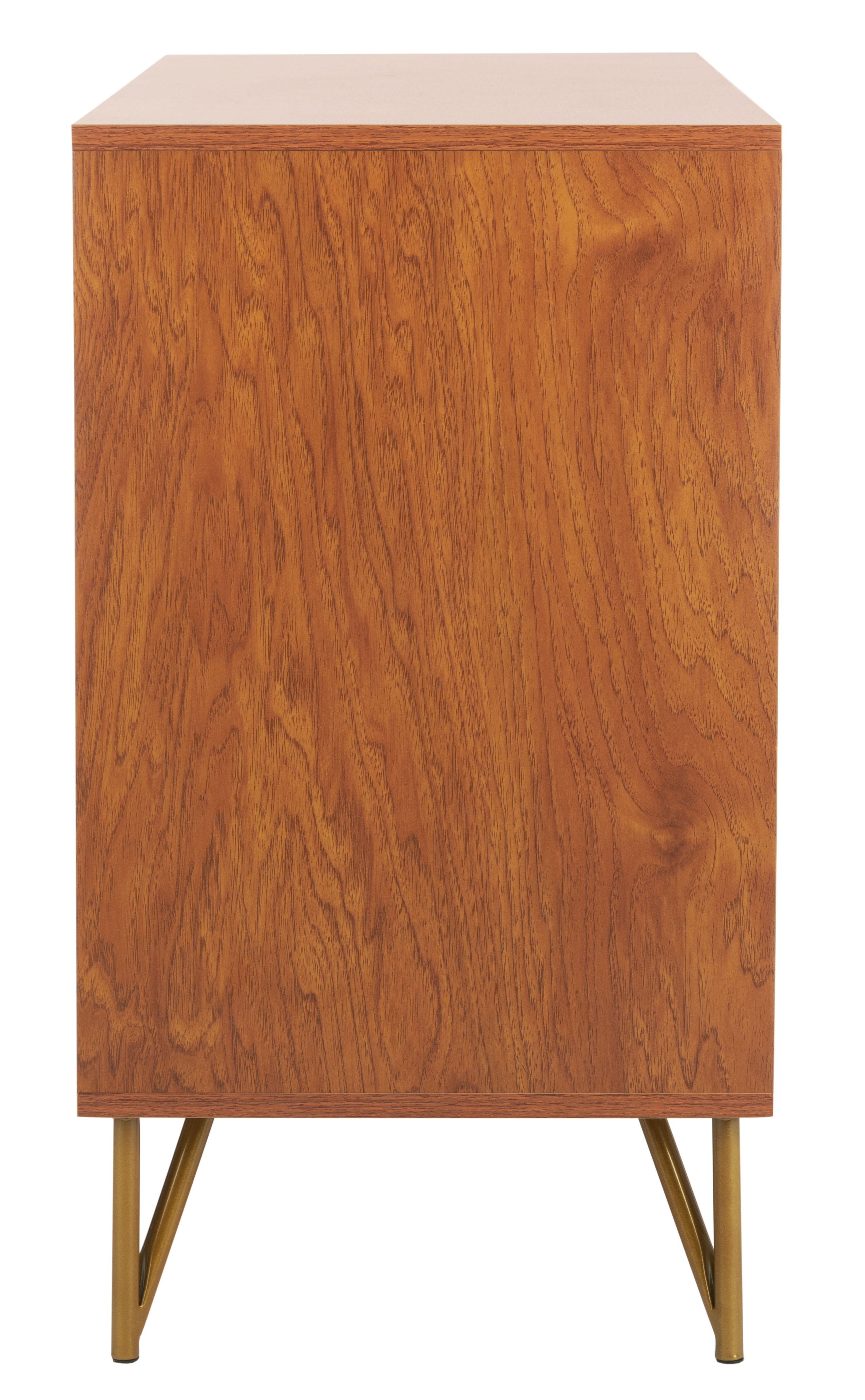 Pine 2 Door Modular Tv Unit - Natural/Gold - Safavieh - Image 1