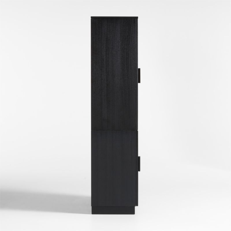 Calypso 36" Black Wood Bar Cabinet - Image 2
