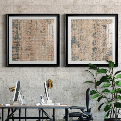 Faded Textile III-Framed Gallery Wrapped Canvas - Ready To Hang - Image 0