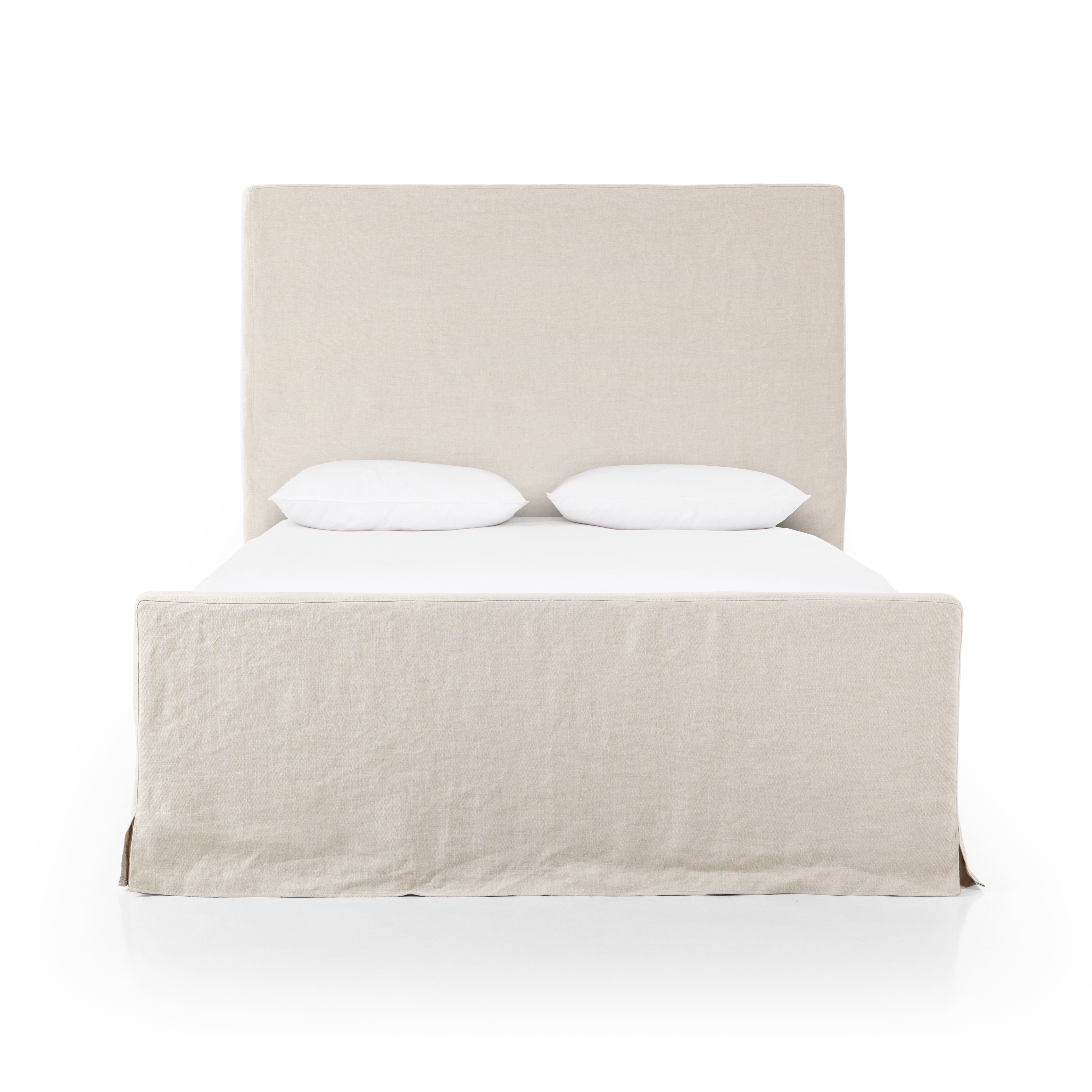 Daphne Slipcover Bed-Natural-King - Image 3