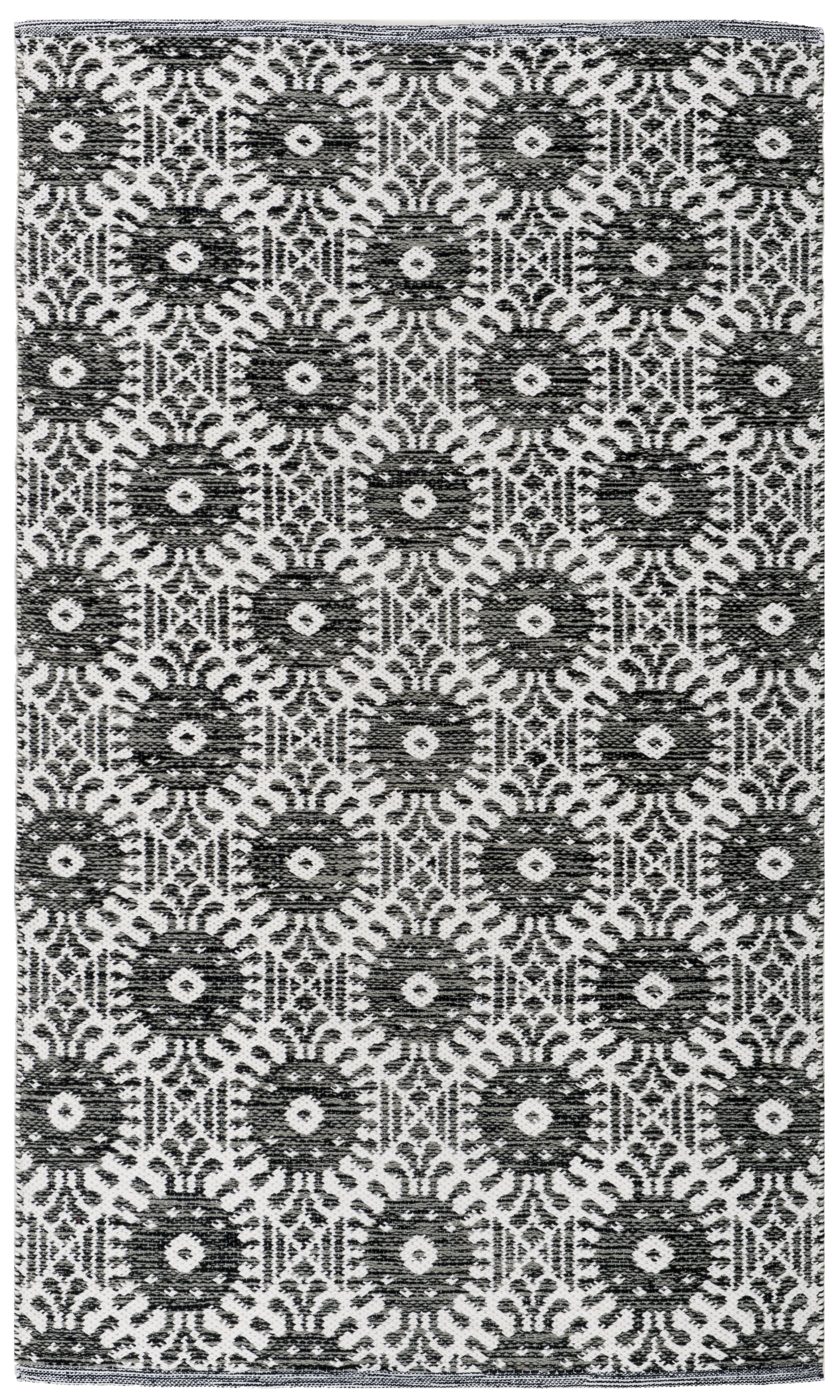 Arlo Home Hand Woven Area Rug, MTK612A, Black/Ivory,  3' X 5' - Image 0