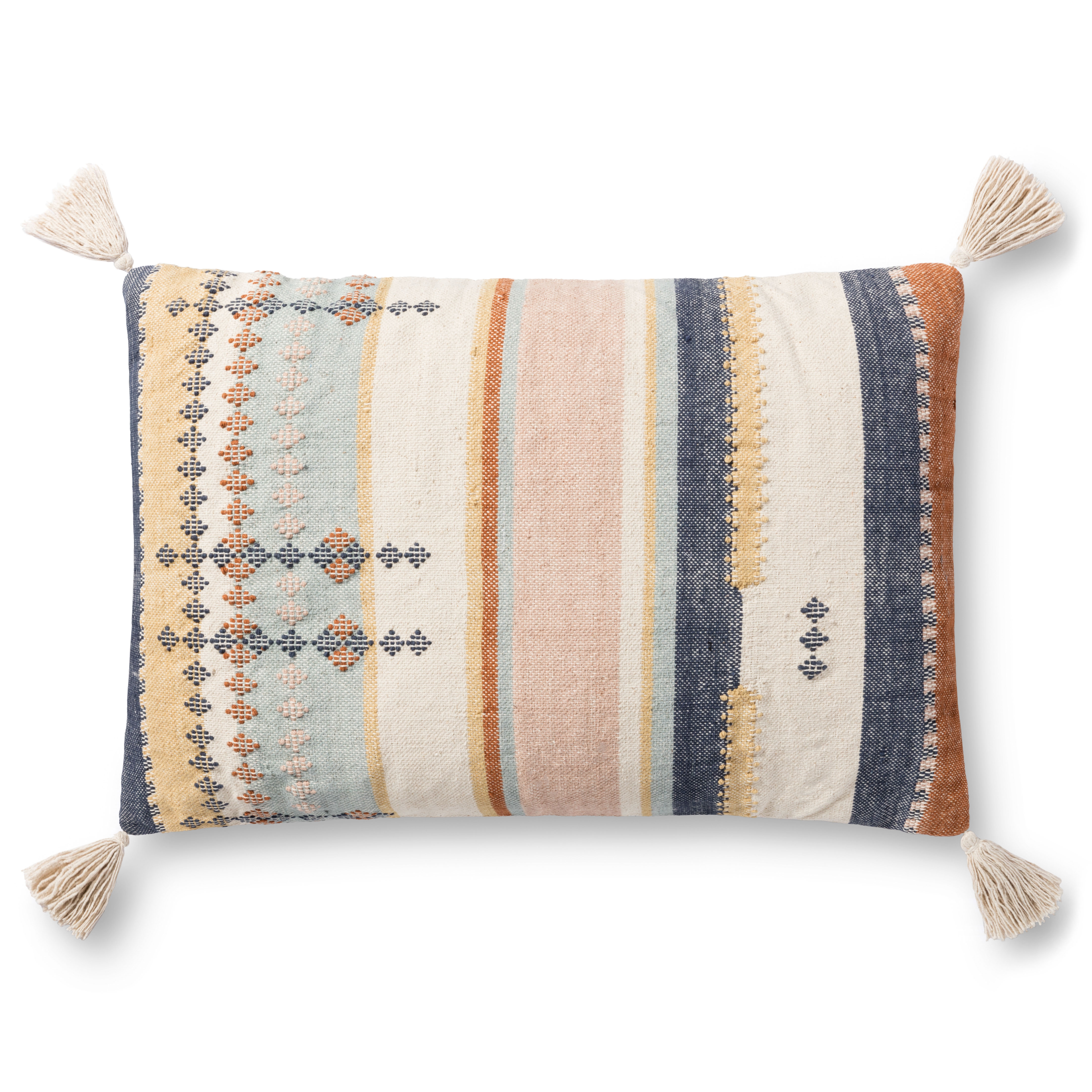 Desert Lumbar Throw Pillow with insert, Multicolor, 26" x 16" - Image 0