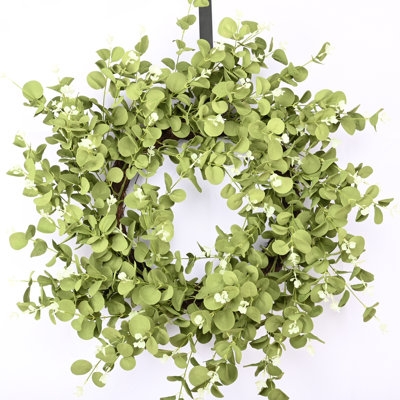 26" Faux Everyday Greenery Foliage Front Door Wreath