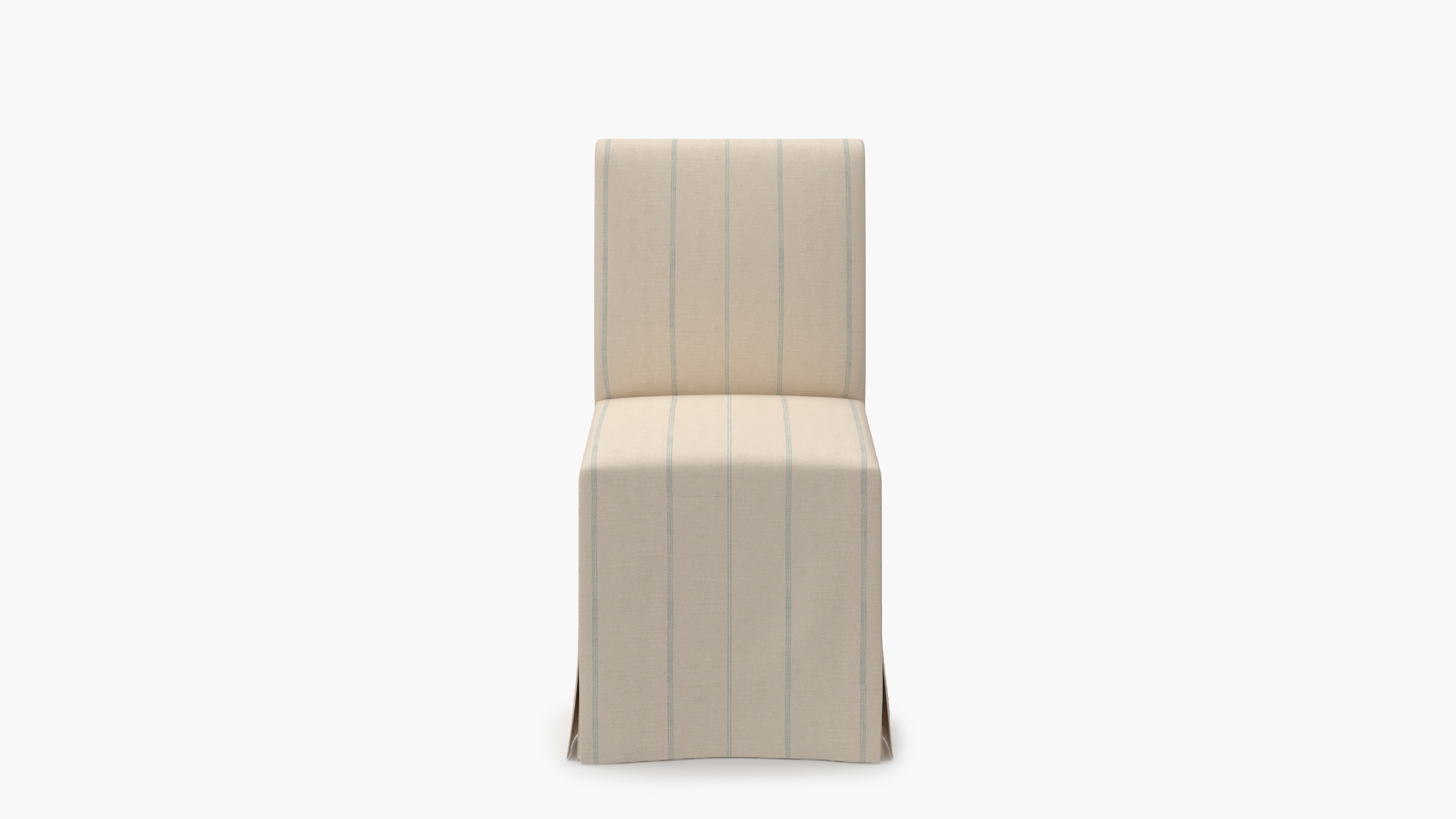 Slipcovered Signature Dining Chair, Sky Felix - Image 0
