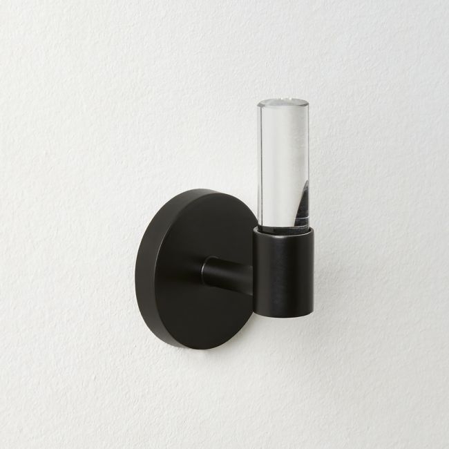 Flynn Crystal and Black Wall Hook - Image 0