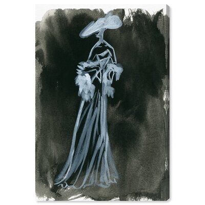 Elegant Dress Ink Noire Dress - Painting Print - Image 0