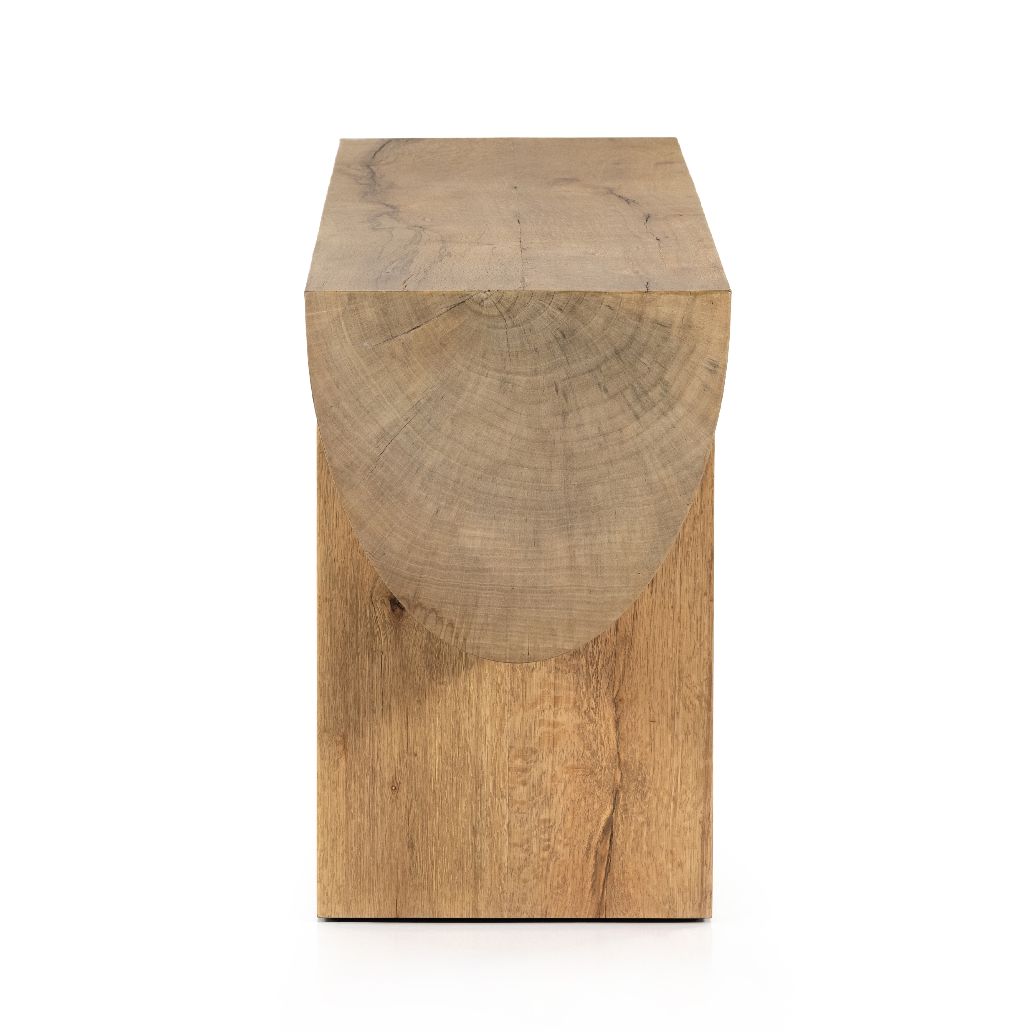 Elbert Console Table-Rustic Oak Veneer - Image 4