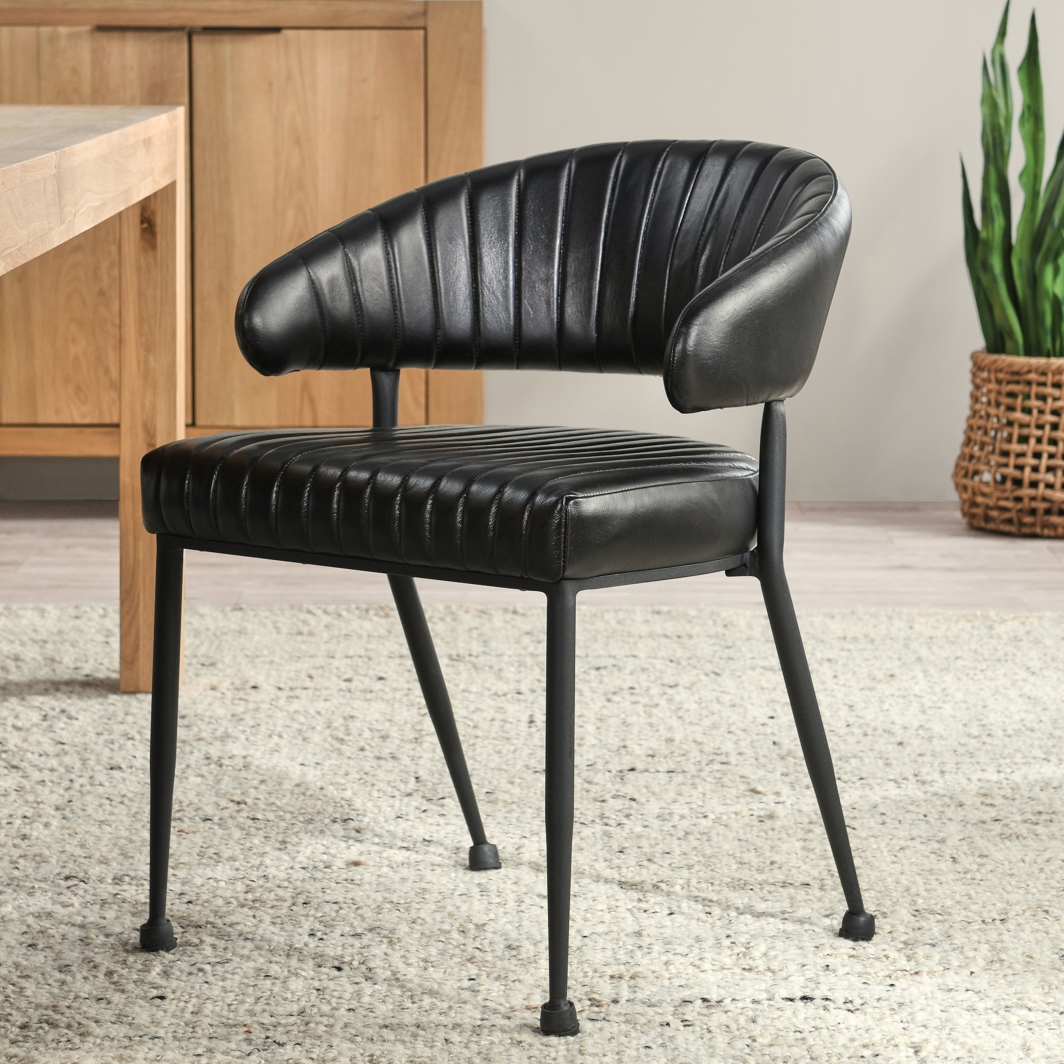 Umbria Dining Chair Jet Black - Image 6