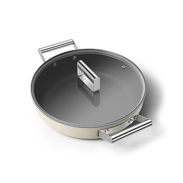Smeg Cookware 4-Qt Deep Pan with Lid, Black - Image 3