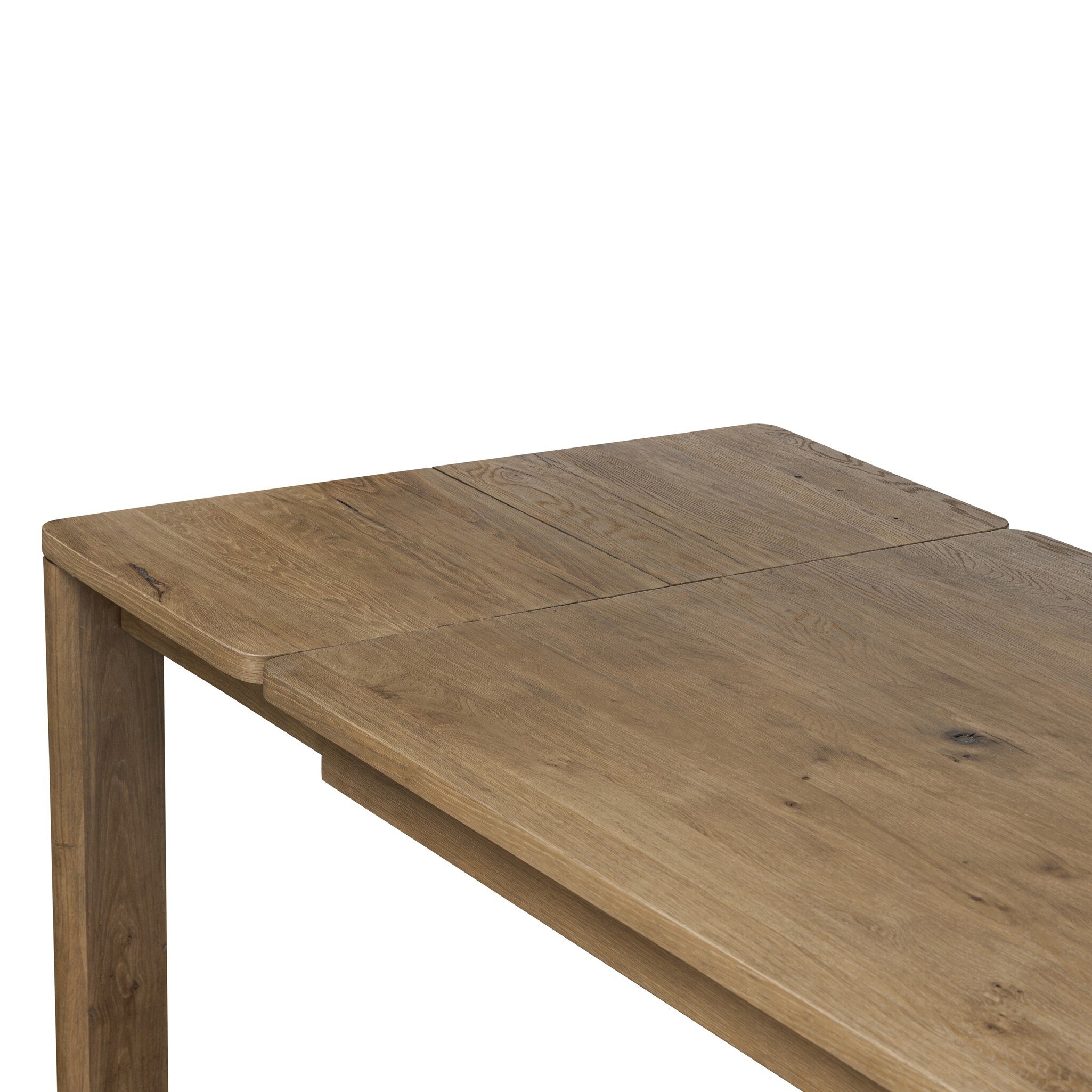 Noeline Double Extension Dining Table - Resawn Worn Oak - Image 7