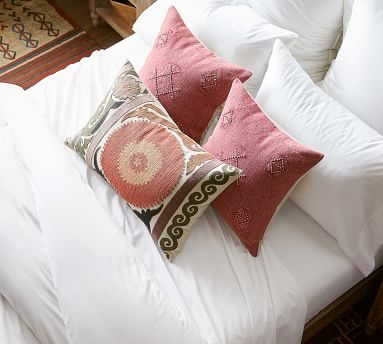 Kalera Embroidered Pillow Cover, 18", Neutral - Image 2