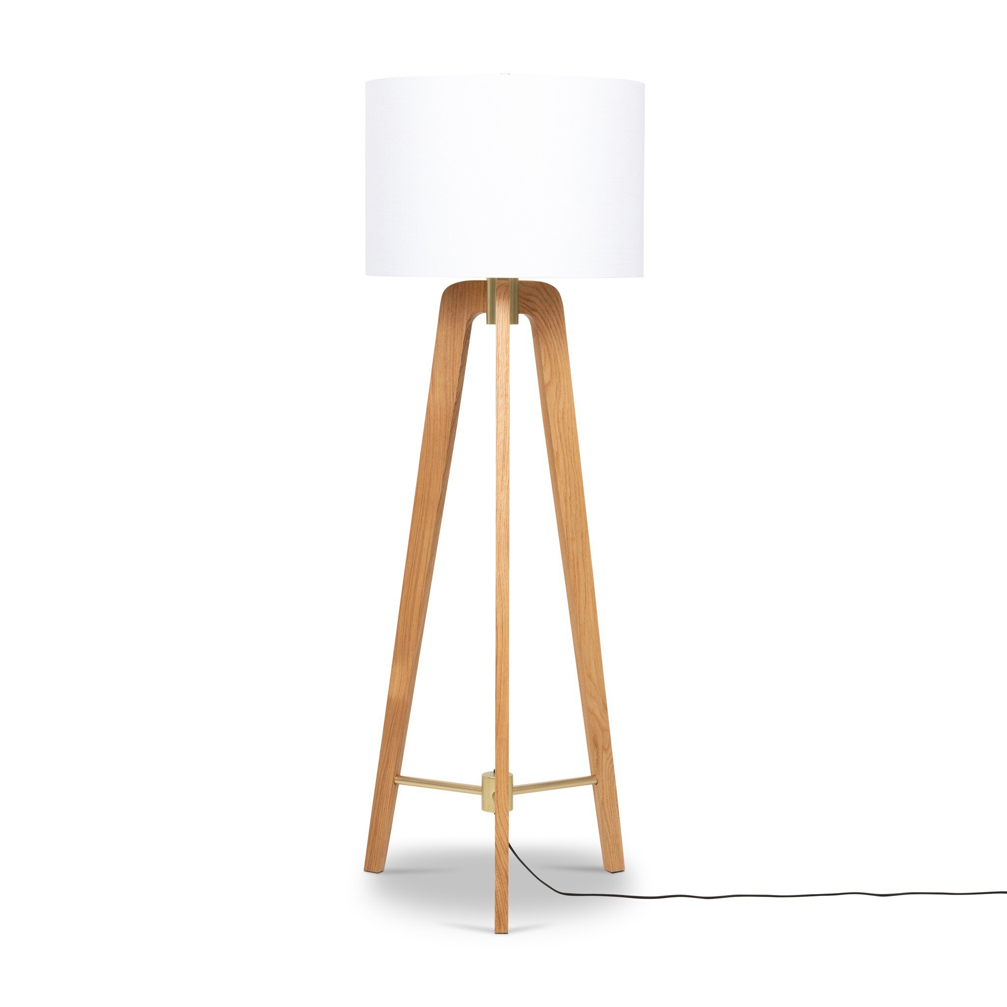 Tripod Floor Lamp - Light Oak - Image 0