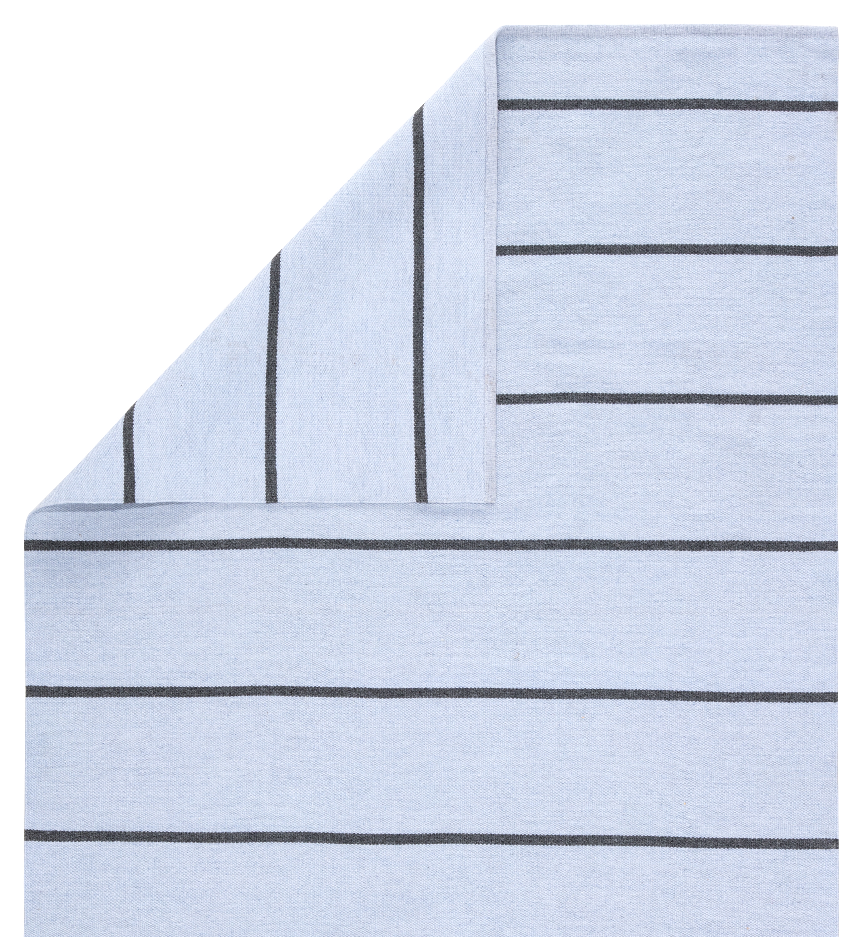 Corbina Indoor/Outdoor Stripe Area Rug, Light Blue & Gray, 5' x 8' - Image 2