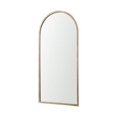 Kellina 23.6l X 1.2w X 48.8h Gold Metal Frame Rounded Arch Vanity Mirror - Image 0
