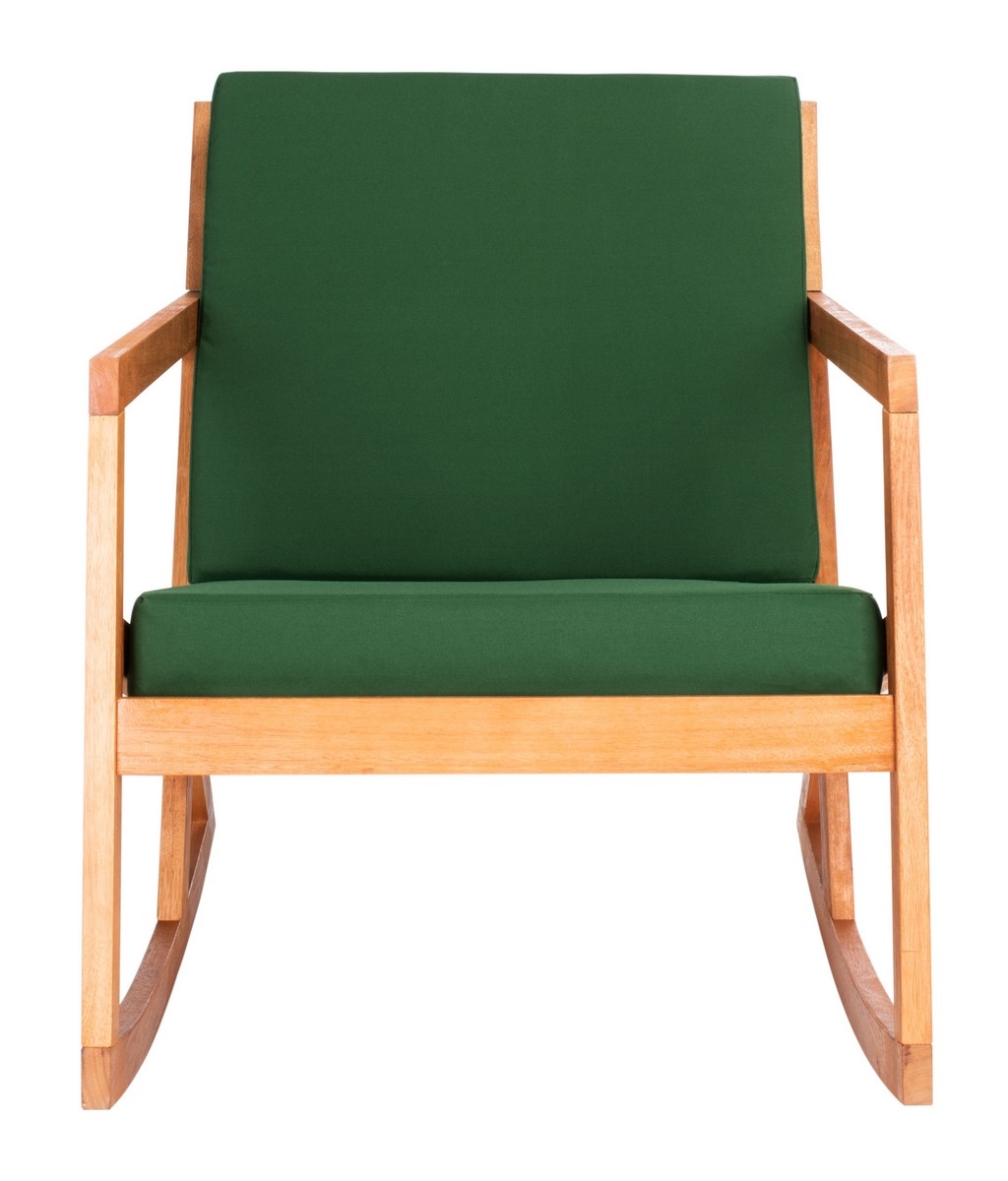 Vernon Rocking Chair - Natural/Green - Safavieh - Image 0
