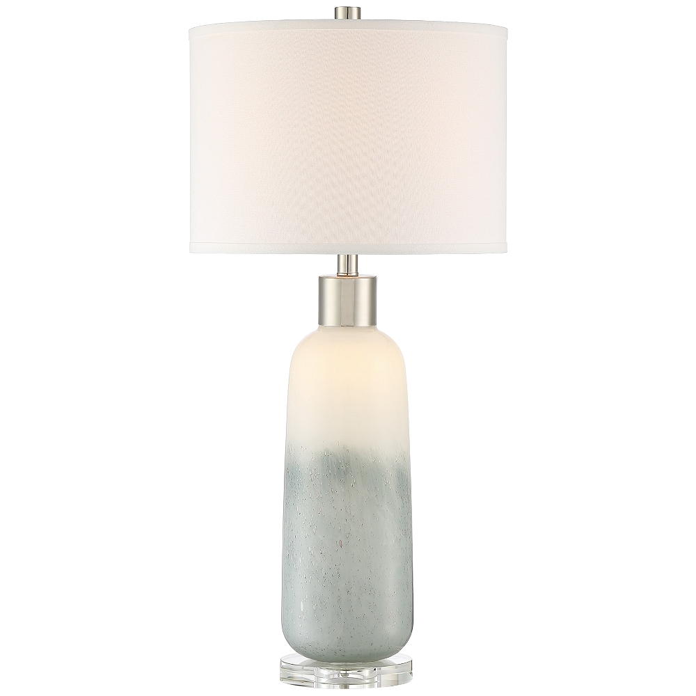 Lite Source Mouna Jade Glass Table Lamp with Night Light - Style # 87P67 - Image 0