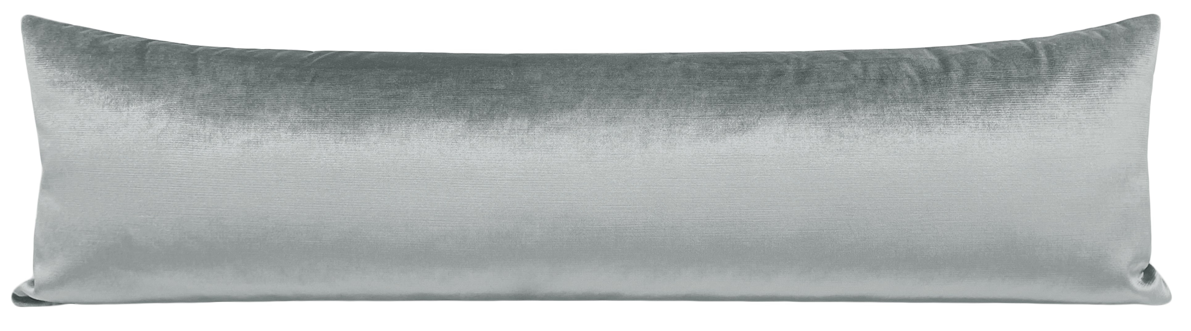 THE XL LUMBAR :: FAUX SILK VELVET // FRENCH GREY - BY THE YARD - Image 2