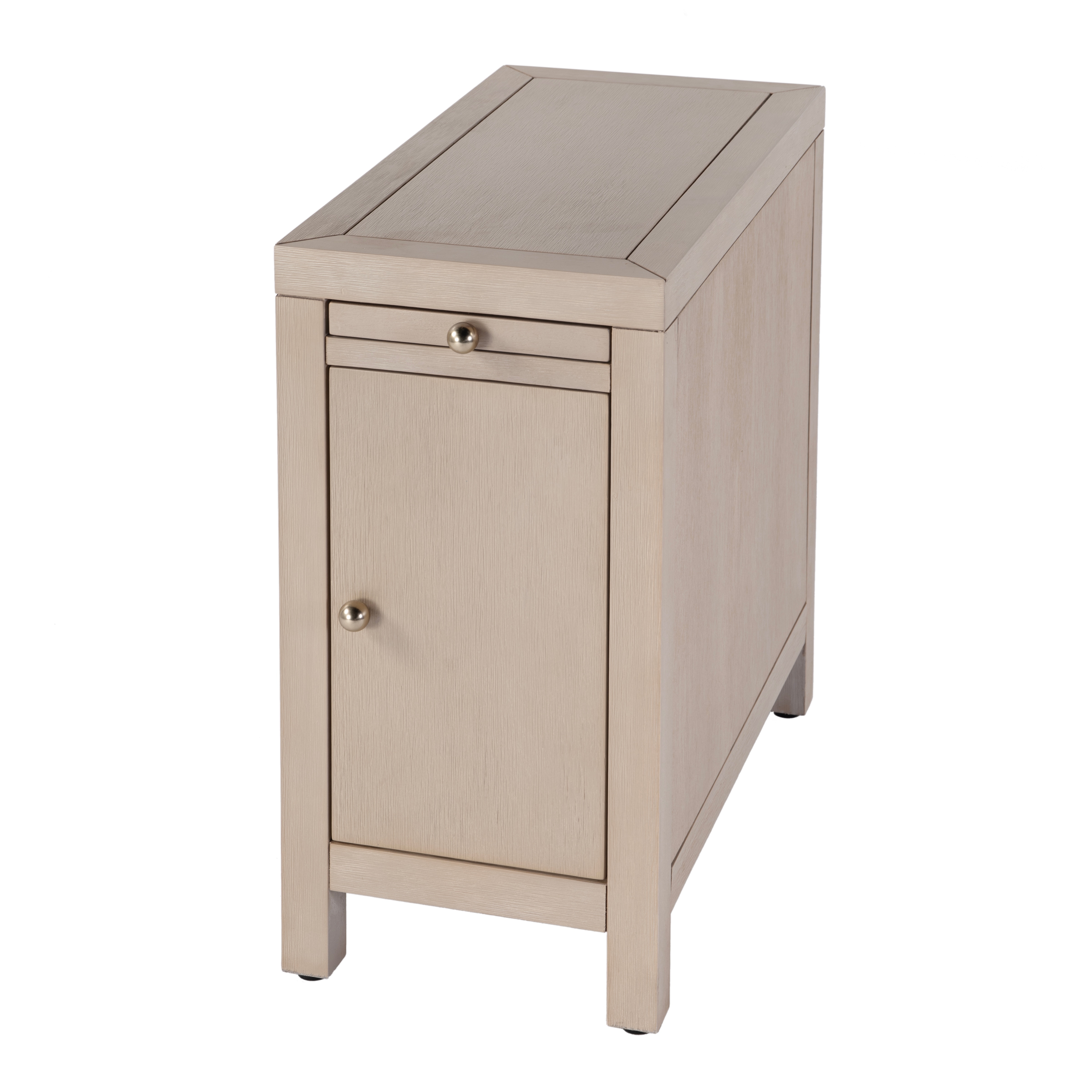 Nora Antique Taupe End Table - Image 0